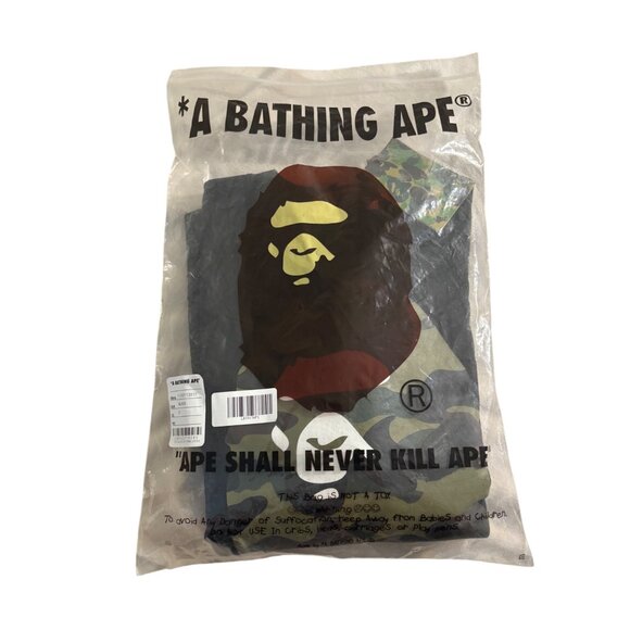 A Bathing Ape Camo Crewneck Sweatshirt Black Cotton Small - Picture 8 of 8